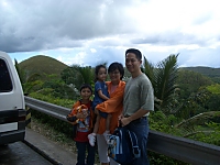 Family pic near a Chocolate Hill