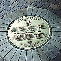 Thea Astley pavement plaque at Writers' Walk