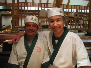 Sushi chefs at Isobune