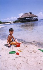 Sitting on the shore