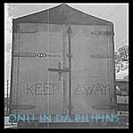 Truck w/ funny sign ('Keep Away!') at back